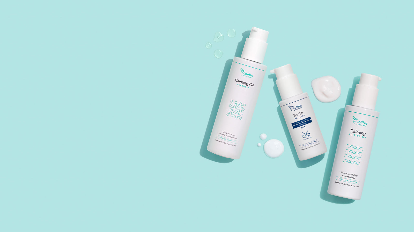 Produkte für empfindliche Haut - Calming Oil Cleanser, Barrier Booster, Calming Moisturizer